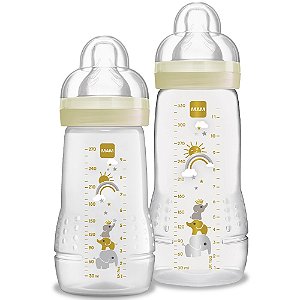 Kit Mam Mamadeira Easy Active Set Neutra 270ml + 330ml 2m+