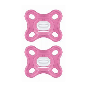 Chupeta Mam Comfort Dupla Menina 100% Silicone