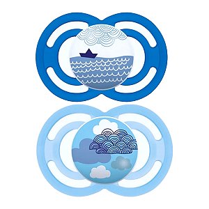 Chupeta Mam Perfect Dupla 6+ meses Menino