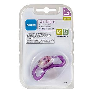 Chupeta Air Night MAM 6+ Meses Menina