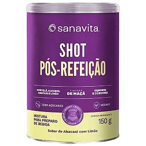 Shot Pós Refeição Sanavita 150g Abacaxi C/ Limão 100% Vegano