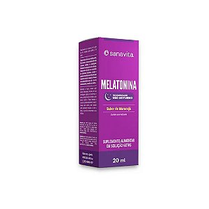 Melatonina em Gotas Sabor Maracujá Sanavita 20ml