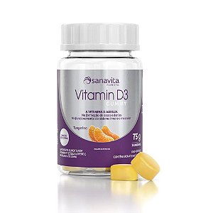 Vitamina D3 - 75g Tangerina - Sanavita