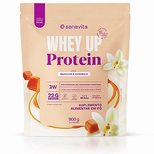 Whey Protein 3W Sanavita Sabor Baunilha E Caramelo 900g