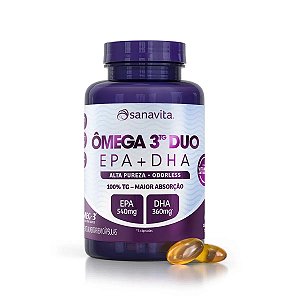 Ômega 3 Tg Duo Epa + Dha 60 Caps Sanavita