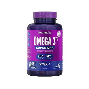 Omega 3 Tg Super Dha 90 Caps 1000mg Sanavita - Óleo De Peixe