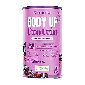 Body Up Sanavita Proteína Frutas Roxas E Cranberry 450g