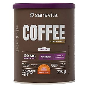 Coffee Superativado Sanavita 220g 100mg Cafeína Coenzima Q10