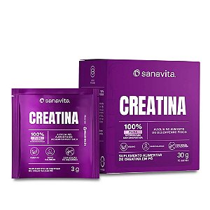 Creatina 100% Pura Sanavita - Sachês