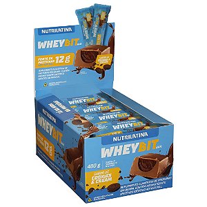 Barra de Proteína Sabor Cookies 40g Nutrilatina 12 Unidades