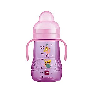 Copo De Treinamento Mam Night Rosa Transição 220ml