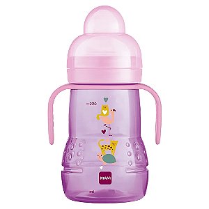 Copo De Treinamento Mam Rosa Transição 220ml