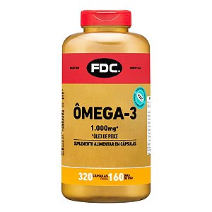 FDC Ômega 3 1000mg 320 Cápsulas Importado USA
