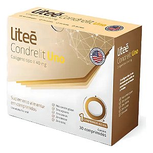 Litee Condrelit Uno Colágeno Não Hidrolisado Tipo II 30 Comp