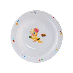 Prato Bowl Tigela Infantil Turminha Guará Estampa + 6 Meses