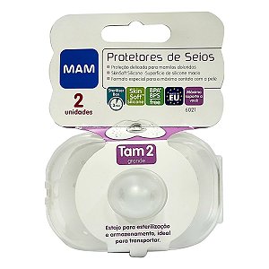 Protetor De Seios Mam Nipple Shields - Tam 02 - Grande