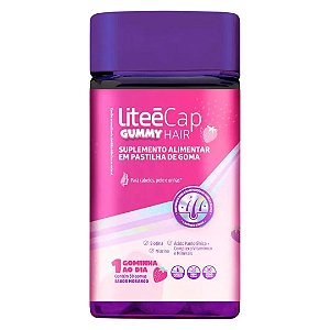 LiteéCap Hair Gummy Sabor Morango 30 Gomas
