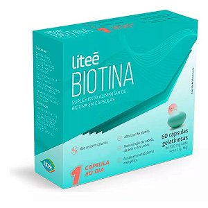 Liteé Biotina 60 Cápsulas Gelatinosas