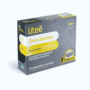 Liteé Zinco Quelato Concentrado 29,59mg  30 comprimidos