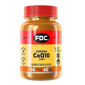 FDC Coenzima Coq10 200mg 60 Cáp Importado USA