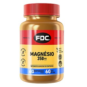 FDC Magnésio 350mg 60 Comp IMPORTADO USA