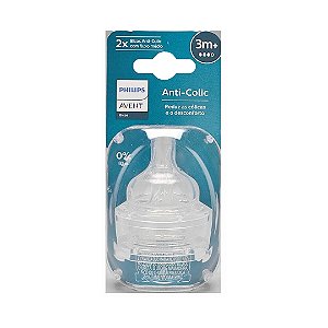 Bico De Mamadeira Classic N°3 3m+ Fluxo Médio  Philips Avent
