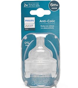 Bico De Mamadeira Classic N°4 6m+ Fluxo Rápido Philips Avent
