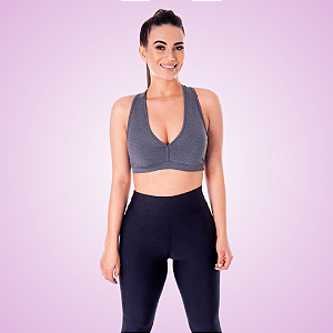Top Sport Cinza com Bojo