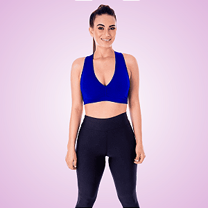 Top Sport Azul Royal com Bojo
