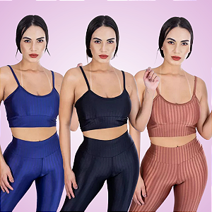 Kit 3 Tops Alcinha 3D ( à partir de R$58,41)
