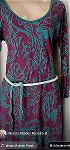 Vestido longo em malha