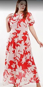 Vestido longo estampado  floral