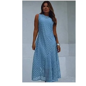 Vestido max midi