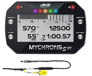 ‭AIM - Mychron 5 S 2T - Com GPS e sensor Temperatura da Água‬ - NOVO MODELO "2T S"