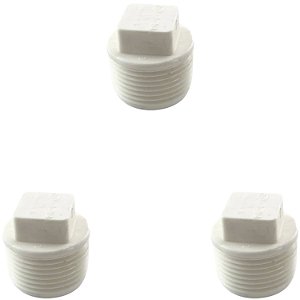 Kit 3 Plug Rosca Rr 3/4 19 Mm Para Fechamento De Tubos Tubulações e Encanamento