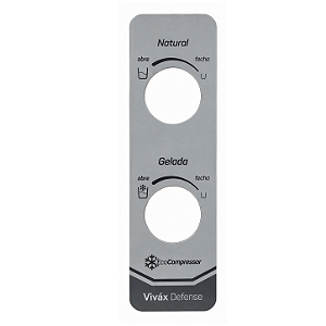 Inserto Frontal Adesivo Prata para Purificador IBBL Vivax Defense Branco