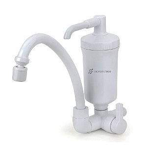 Purificador com Torneira Hidrofiltros POP Branco com Bica Móvel - Certificado INMETRO