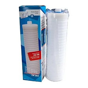 Elemento Filtrante Polipropileno Ranhurado EF CM 200  Rosca 1/2