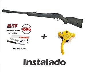 Carabina de Pressão CFX + GasRam Elite 45KG Inverter + Gatilho Esportivo - Cal. 4.5mm - GAMO