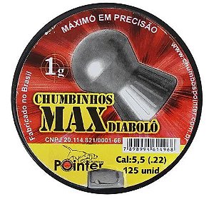 Chumbinho Pointer Max Diabolô 5.5mm 125un