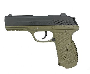 Pistola de Pressão a Gás GAMO GBB CO2 PT-85 Blowback Slide Metal Olive - Cal. 4.5mm