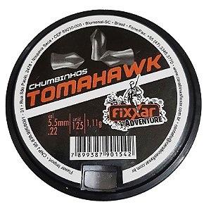 Chumbinho TomaHawk - Cal 5.5 mm - c/125 un - Fixxar