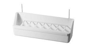 COMEDOURO UNIVERSAL COM GRELHA BRANCO - 2GR