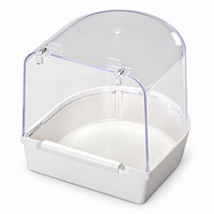 BANHEIRA EXTERNA LUXO PARA PASSAROS - LUXO BRANCA - 2GR