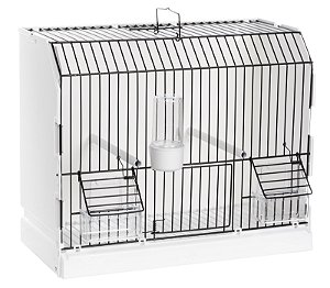 GAIOLA EXPOSIÇÃO 3 PORTAS FRONTAL PRETA 2GR