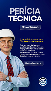 CURSO DE ESPECIALIZAÇÃO EM PERÍCIA TÉCNICA