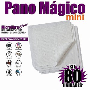 Kit 80 Unidades Panos Mágicos Mini 9,8X9,8 cm