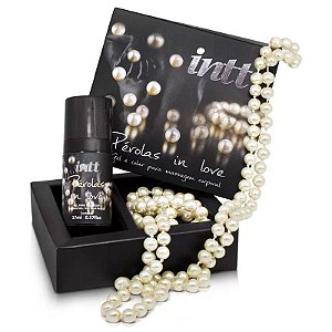 Gel e Colar para Massagem Corporal Pérolas in Love Intt