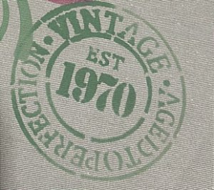 Stencil Vintage 1970