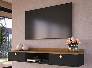 Rack Suspenso cor preto com natura